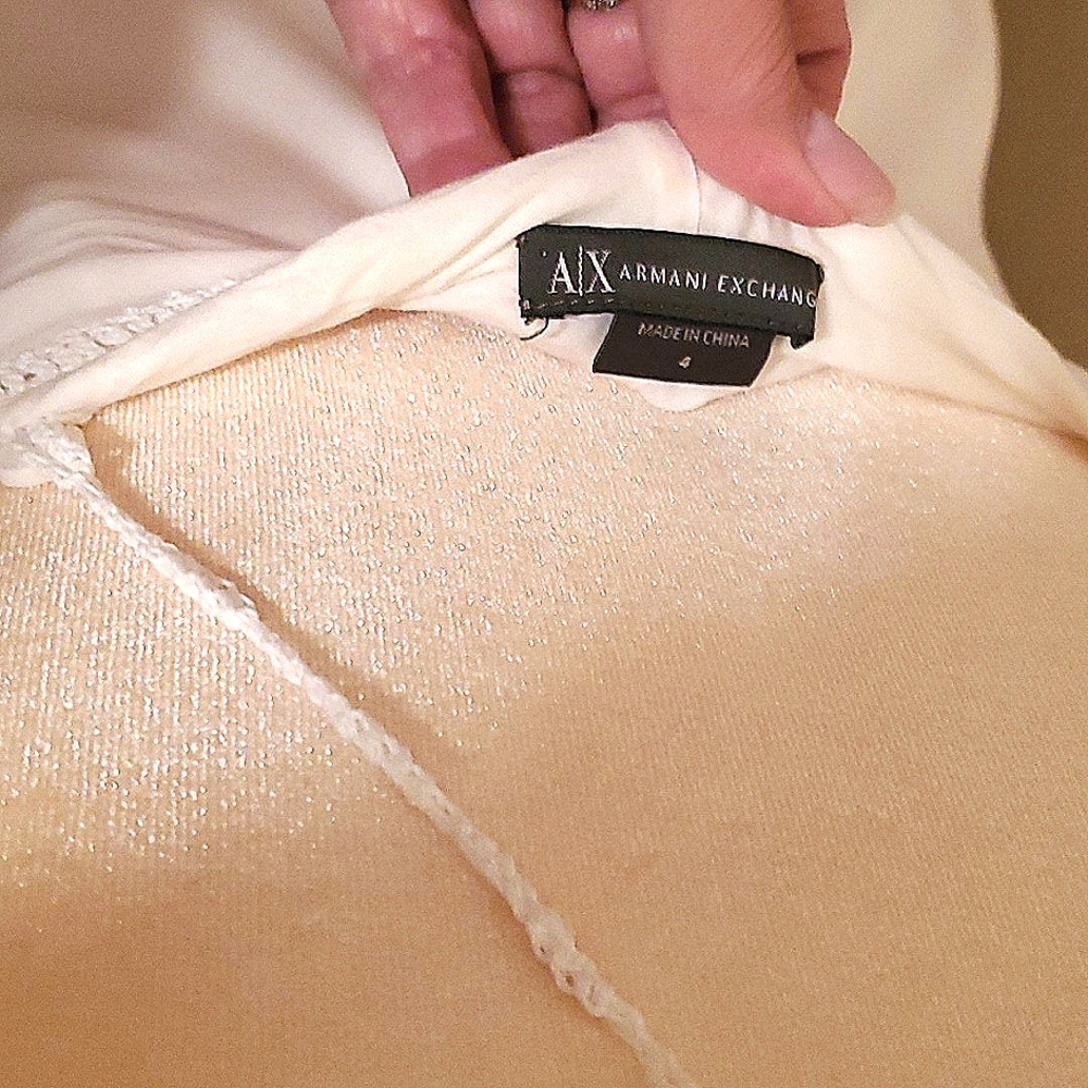 Armani Exchange Cotton Dress Sz4 - Picture 3 of 5